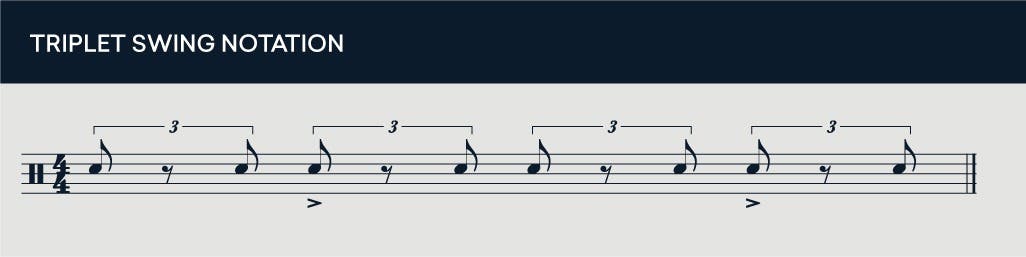 triplet swing notation